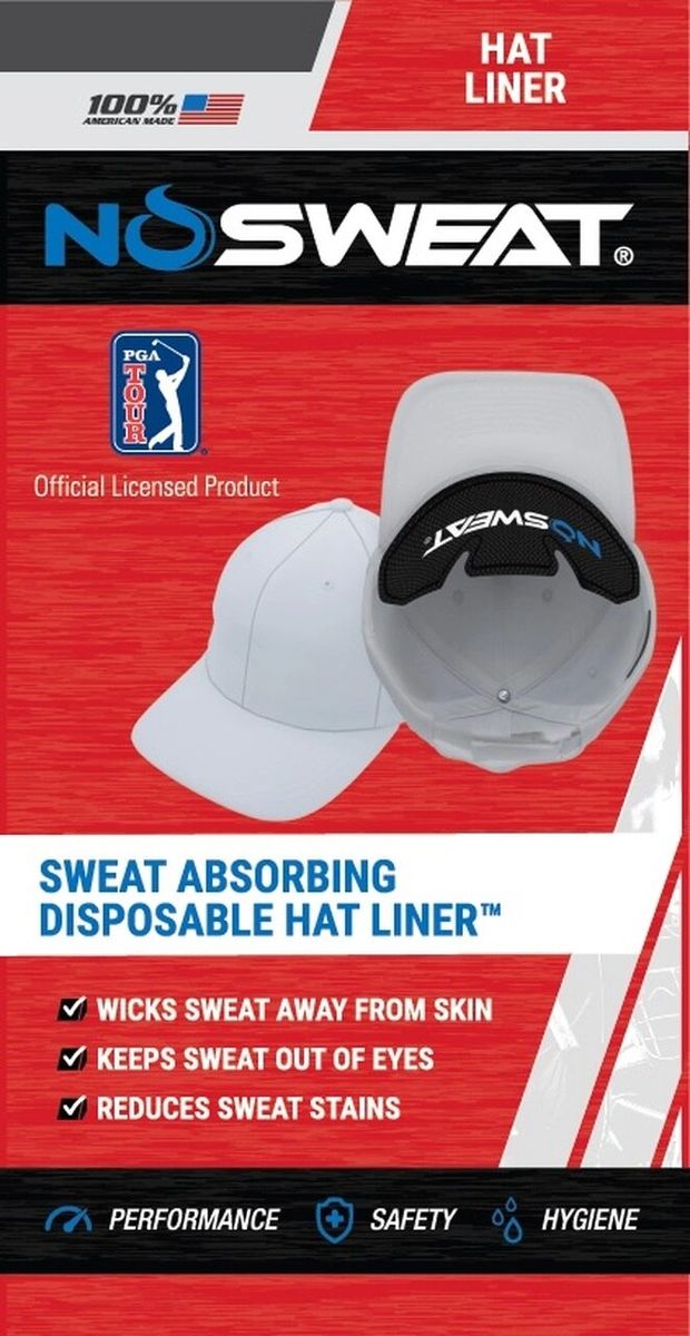 No Sweat Golf Hat Liners 6 Pack